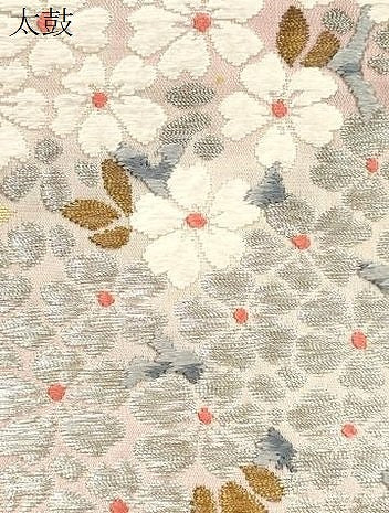 平和屋着物●六通柄袋帯　唐織　枝花文　金銀糸　正絹　逸品　CABI7561dy