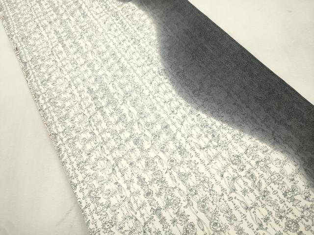 平和屋着物●西陣 みしな織物 両面 全通柄袋帯 本場縞大島 創作染大島 光彩箔 清香 福永織物 証紙付き 正絹 逸品 未使用 CABI7564dy
