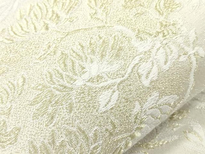 平和屋着物●六通柄袋帯　御香染宮むらさき　舞花文　金糸　正絹　逸品　CABI7570dy