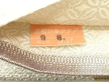 平和屋着物●六通柄袋帯　金華山　金銀糸　正絹　逸品　未使用　CABI7573dy