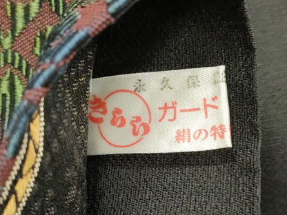 平和屋着物●六通柄袋帯　輪奈織　草花文　正絹　逸品　CABI7574dy