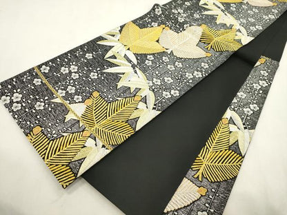 平和屋着物●袋帯　螺鈿　松竹梅　金銀糸　正絹　逸品　CABI7588dy