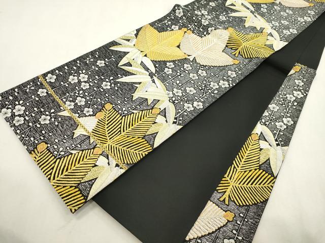 平和屋着物●袋帯　螺鈿　松竹梅　金銀糸　正絹　逸品　CABI7588dy