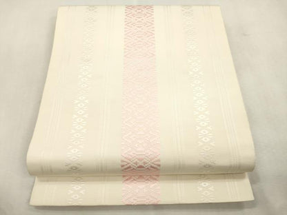 平和屋着物●本場筑前博多織　八寸名古屋帯　献上　正絹　逸品　CABI7598dy