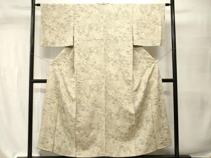 平和屋着物■上質な小紋　切嵌吉祥花文　正絹　逸品　CABI7602ev