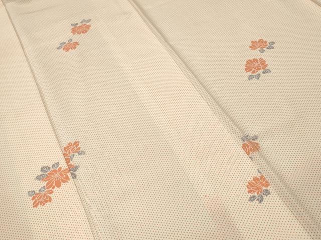 平和屋着物■上質な小紋　草花文　正絹　逸品　CABI7603ev