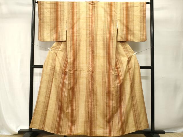 平和屋着物■上質な紬　間道　正絹　逸品　CABI7605ev