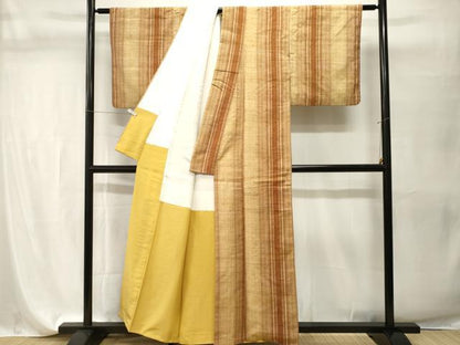 平和屋着物■上質な紬　間道　正絹　逸品　CABI7605ev