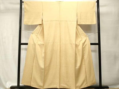 平和屋着物■上質な色無地　箔散らし地紋　蒸栗色　正絹　逸品　CABI7619ev
