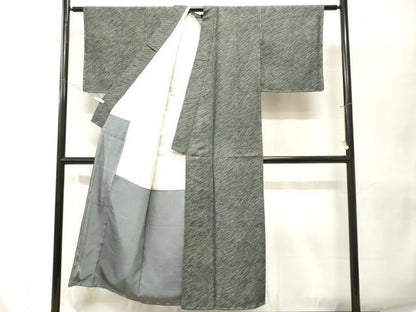 平和屋着物■上質な小紋　抽象文　鮫小紋柄　正絹　逸品　CABI7622ev