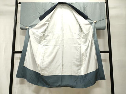 平和屋着物■男性　長襦袢　袷　仕覆　風景文　だるま　金彩　正絹　逸品　CABI7625ev