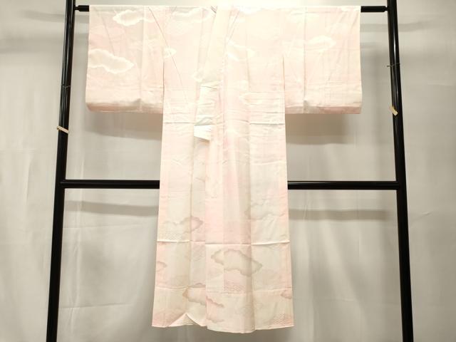 平和屋着物■長襦袢　無双仕立て　雲取り吉祥地紋　暈し染め　正絹　逸品　CABI7626ev