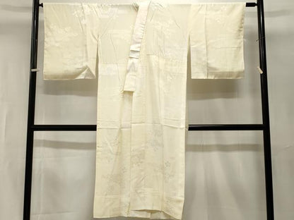 平和屋着物■長襦袢　無双仕立て　エ霞菊地紋　暈し染め　正絹　逸品　CABI7628ev