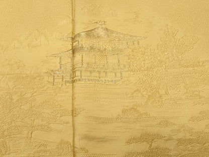 平和屋着物■豪華色留袖　風景文　金糸　正絹　逸品　CABI7664ev