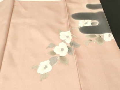 平和屋着物■豪華色留袖　刺繍　孔雀枝椿文　暈し染め　金銀彩　正絹　逸品　CABI7667ev
