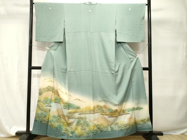 平和屋着物■豪華色留袖　浜松風景文　暈し染め　金彩　正絹　逸品　CABI7678ev