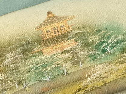 平和屋着物■豪華色留袖　浜松風景文　暈し染め　金彩　正絹　逸品　CABI7678ev