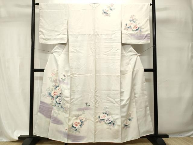 平和屋着物■訪問着　花蝶文　暈し染め　正絹　逸品　CABI7685ev