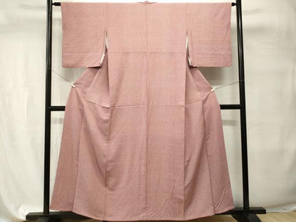 平和屋着物■上質な小紋　幾何学文　正絹　逸品　CABI7687ev