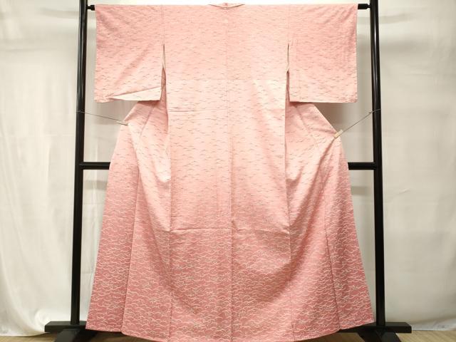 平和屋着物■訪問着　雪芝草　梅雨芝草　暈し染め　正絹　逸品　CABI7691ev