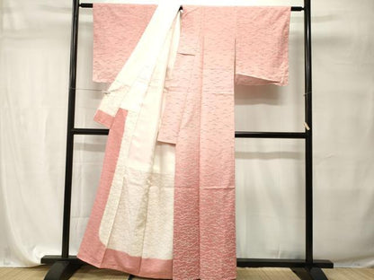 平和屋着物■訪問着　雪芝草　梅雨芝草　暈し染め　正絹　逸品　CABI7691ev