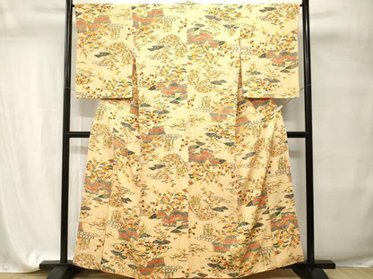 平和屋着物■上質な小紋　御所解文　正絹　逸品　CABI7700ev