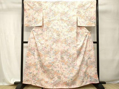 平和屋着物■上質な小紋　御所解文　正絹　逸品　CABI7705ev