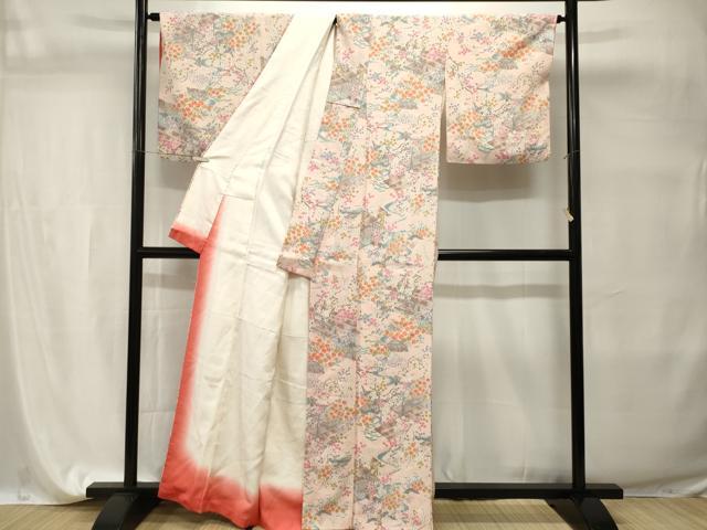 平和屋着物■上質な小紋　御所解文　正絹　逸品　CABI7705ev