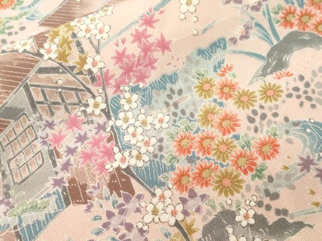 平和屋着物■上質な小紋　御所解文　正絹　逸品　CABI7705ev