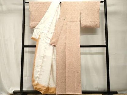 平和屋着物■大変加工の良い総絞り小紋　正絹　逸品　CABI7706ev