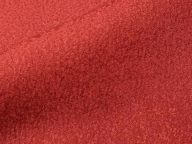 平和屋着物■上質な色無地　紅緋色　正絹　逸品　CABI7719ev