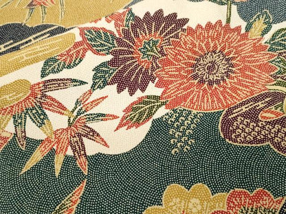 平和屋着物■上質な小紋　松竹梅花鳥文　正絹　逸品　CABI7722ev