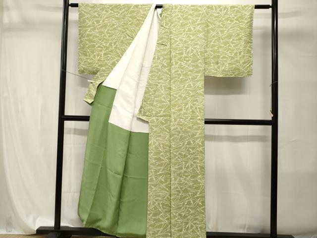 平和屋着物■上質な小紋　鮫小紋柄　溢れ松葉文　正絹　逸品　CABI7727ev