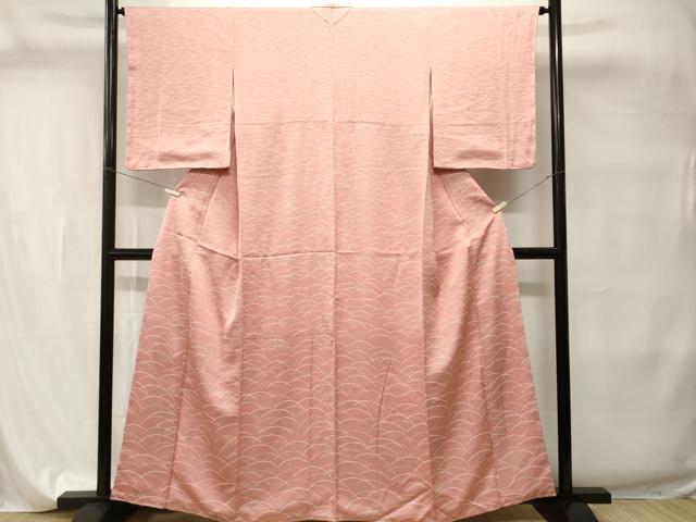 平和屋着物■上質な小紋　芝草文　正絹　逸品　CABI7728ev