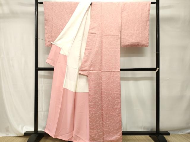 平和屋着物■上質な小紋　芝草文　正絹　逸品　CABI7728ev