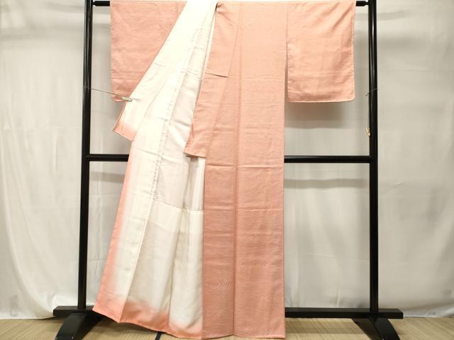 平和屋着物■上質な小紋　杢目文様　正絹　逸品　CABI7737ev