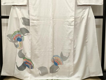 平和屋着物■訪問着　孔雀　正絹　逸品　CABI7738ev