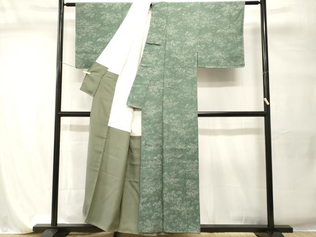 平和屋着物■上質な小紋　雲取り風景文　正絹　逸品　CABI7742ev