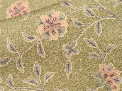平和屋着物■上質な小紋　枝花文　正絹　逸品　CABI7744ev