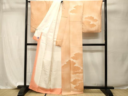 平和屋着物■訪問着　刺繍　雲重ね文　暈し染め　正絹　逸品　CABI7751ev
