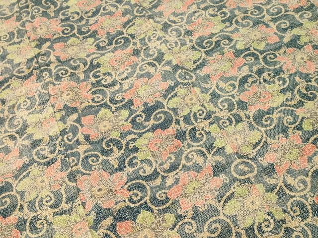 平和屋着物■上質な小紋　更紗花唐草文　正絹　逸品　CABI7753ev