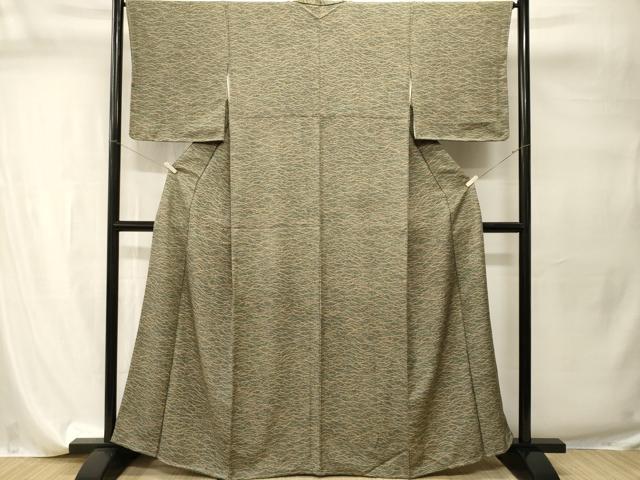 平和屋着物■上質な小紋　露芝草文　正絹　逸品　CABI7754ev