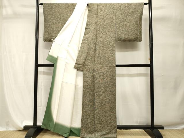 平和屋着物■上質な小紋　露芝草文　正絹　逸品　CABI7754ev
