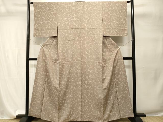 平和屋着物■上質な小紋　木の実枝葉文　正絹　逸品　CABI7755ev