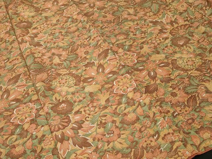 平和屋着物■上質な小紋　切嵌更紗花文　正絹　逸品　CABI7761ev