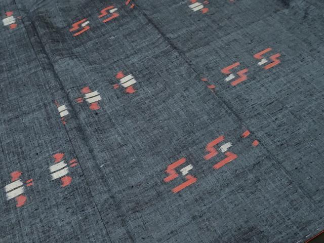 平和屋着物■上質な紬　絣文様　正絹　逸品　CABI7762ev