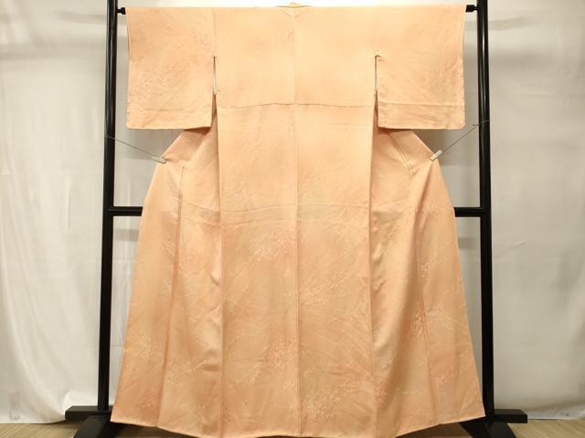 平和屋着物■上質な小紋　霞花地紋　暈し染め　正絹　逸品　CABI7764ev