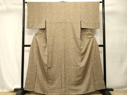 平和屋着物■上質な小紋　縞　正絹　逸品　CABI7773ev