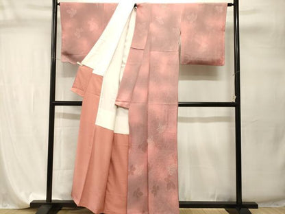 平和屋着物■中国三大刺繍　相良刺繍　総刺繍　訪問着　舞葉文　暈し染め　正絹　逸品　CABI7775ev
