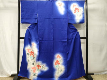 平和屋着物■訪問着　枝花文　暈し染め　正絹　逸品　CABI7784ev